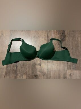 aerie Smooth Molded Bra in Forest Green